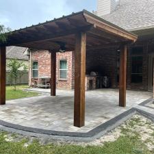 Belgard Lafitt Grana Paver Patio Installation and Outdoor Kitchen in Covington, LA